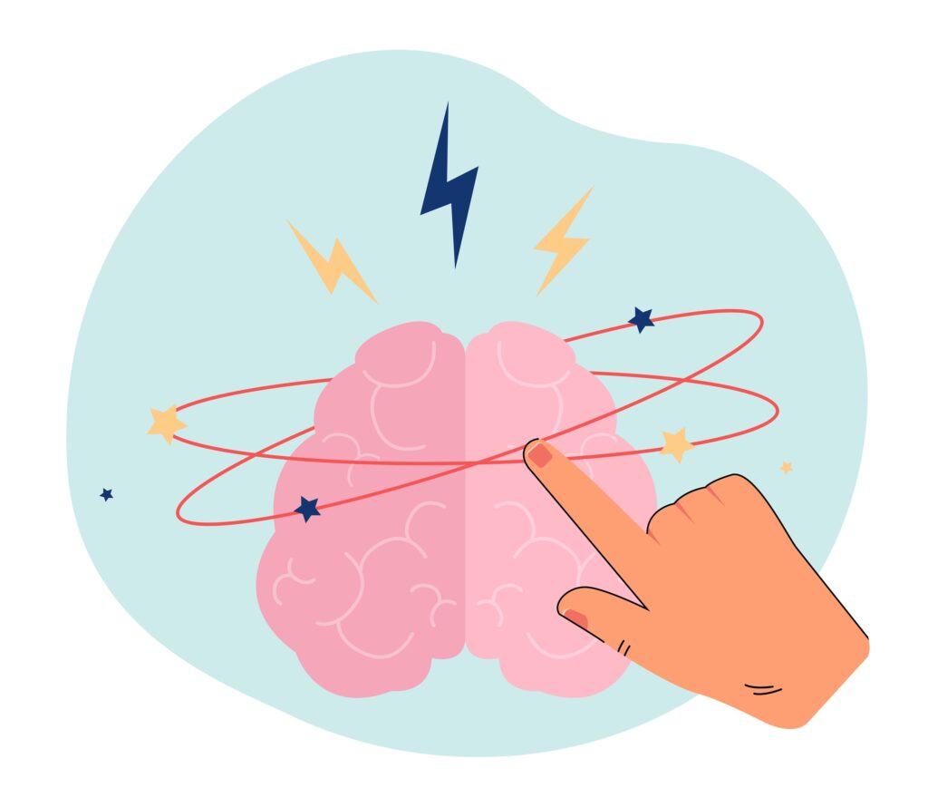 Illustratiion pour une séance de neuroscientifique